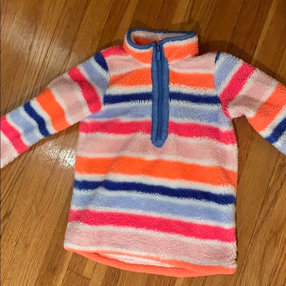 baby girl sherpa pullover